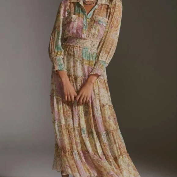 Misa Los Angeles Dresses & Skirts - NWOT Famous Misa Los Angeles Aydeniz Dress Printemps Patchwork L